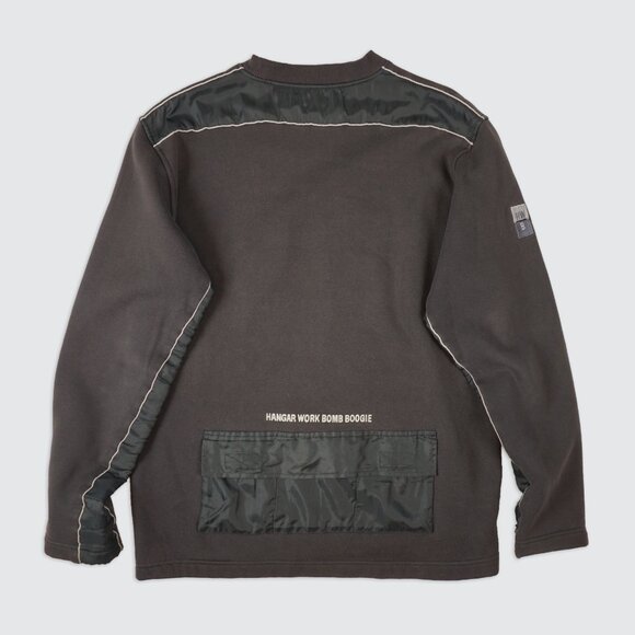 Hangar Work Bomb Boogie Panelled Crewneck Sweatshirt - Picture 2 of 13